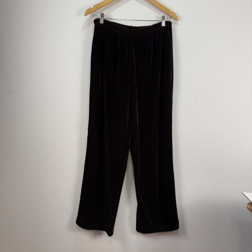 Vintage Briggs Womens 1X Brown Velvet Pants Elastic Waist Stretch Canada